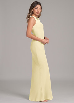 Azazie Allettie Bridesmaid Dresses Lemon Sorbet Mermaid Chiffon Dress image7