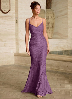 Leahenmo Glicinia Vestido de fiesta de jacquard con textura floral image3