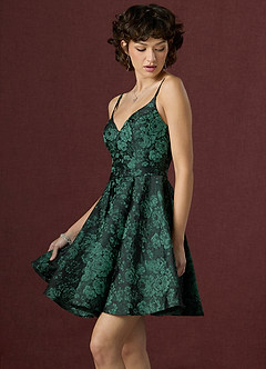 Courtnie Black Emerald Mini Dress image4