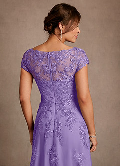 Azazie Jolanda Mother of the Bride Dresses Tahiti A-Line Lace Dress image6