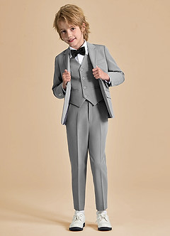 front Oliver Boys Grey 5-Piece Suit