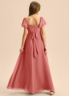 Azazie Azey Junior Antique Rose A-Line Ruched Chiffon Dress image2
