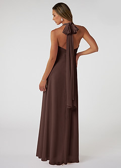 Azazie Fifi Bridesmaid Dresses Ganache A-Line Strapless Chiffon Convertible Dress image3