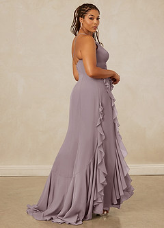 Christian Siriano Bridal for Azazie 1006 Brautjungfernkleider Meerjungfrau-Linie Gestreift Chiffon Kleid Dämmerung image9