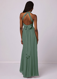 Barbie ♥ Azazie Bridesmaid Dresses A-Line Pleated Chiffon Floor-Length Dress image2