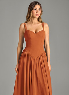 Azazie Evadina Suknie dla druhen Linia A Gorset Szyfon Do ziemi Sukienka image6