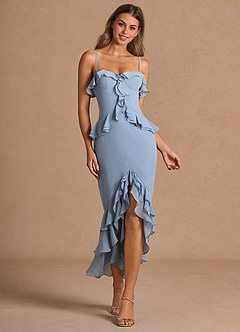 Maxi jurk Anouk Poederblauw image5