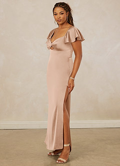 Christian Siriano Bridal for Azazie 1005 Bridesmaid Dresses English Rose Sheath Sweetheart Neckline Stretch Satin Dress image11