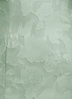 Azazie Flossie 신부의 어머니 드레스 A라인 주름진 쉬폰 플로어 길이 드레스 image8