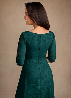 Azazie Durant vestidos de madre de la novia Vestido de Pino de Devorado Floral de Corte en A con Plisado image5