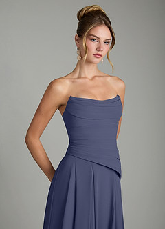Azazie Gabriela Brautjungfernkleider Eine Linie Korsett Chiffon Kleid Sturm image10