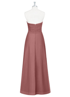 Azazie Arabella Allure Bridesmaid Dresses Desert Rose A-Line Sweetheart Neckline Chiffon Convertible Dress image9