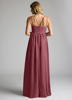 Azazie Emree Maternity Bridesmaid Dresses A-Line Chiffon Floor-Length Dress image4