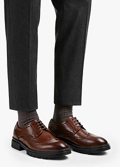 front PU Brogue Business Loafers