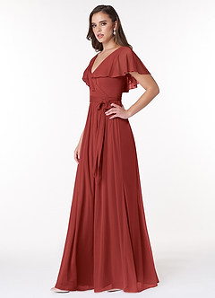 Jael Rouille Robe longue avec nœud image3
