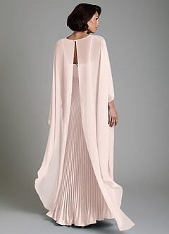 Azazie Micah Bridesmaid Dresses Blushing Pink A-Line Corset Stretch Satin Convertible Dress image2