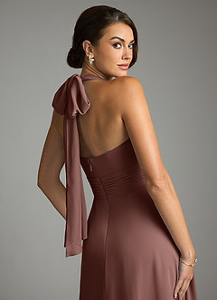 Azazie Tamira Suknie dla druhen Linia A Pofałdowany Szyfon Do ziemi Sukienka image9