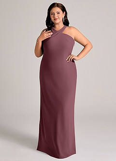 Azazie Doretta Bridesmaid Dresses Sangria Mermaid Pleated Chiffon Dress image9