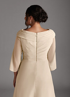 Azazie Jaycee Mother of the Bride Dresses Champagne A-Line Chiffon Dress image10