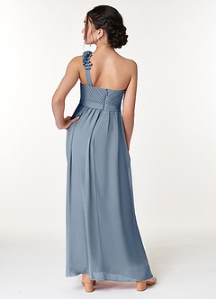 Azazie Flower Junior Twilight A-Line Pleated Chiffon Dress image6