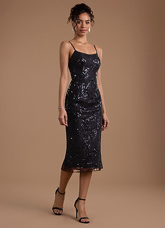 Brie Black Midi Dress image4