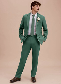 front Ethan Eucalyptus Refined Weave Suit