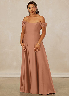 Christian Siriano Bridal for Azazie 1002 Vestidos de damas de honor Vestido de Bronceador de Satén Elástico de Corte en A Convertible con Vestidos sin tirantes image11