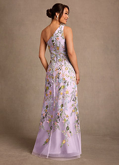 Azazie Bertie Mother of the Bride Dresses Frosted Lilac A-Line Lace Dress image2