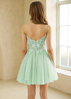 Shimira Green Mini Dress image2