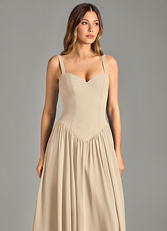 Azazie Evadina Suknie dla druhen Linia A Gorset Szyfon Do ziemi Sukienka image6