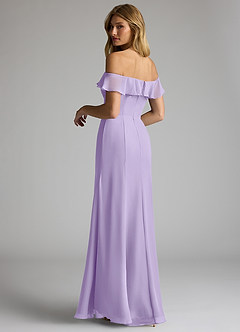 Azazie Sophie Bridesmaid Dresses Lilac A-Line Off the Shoulder Chiffon Convertible Dress image10