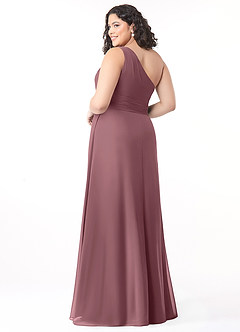 Azazie Dallas Bridesmaid Dresses Amethyst A-Line One Shoulder Chiffon Dress image7