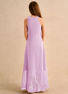 Azazie Boop Girls Formal Abiti da Ragazza di Fiori Abito A-Line in Chiffon Fiocco Rosa Confetto image2