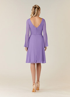 Azazie Teraso Mother of the Bride Dresses Tahiti A-Line Pleated Mesh Dress image2
