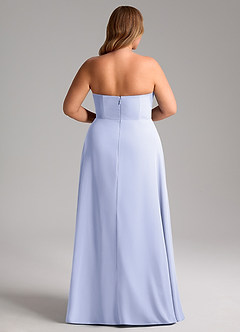 Azazie Wren Bridesmaid Dresses Lavender A-Line Side Slit Chiffon Convertible Dress image15