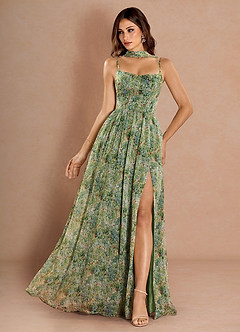 Kleid Lolla Grüne Blumen image1