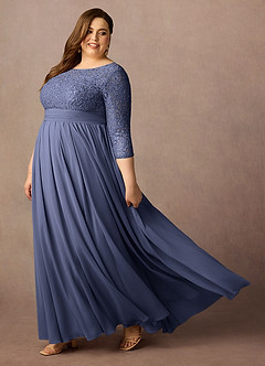 Azazie Carmena Mother of the Bride Dresses Stormy A-Line Sequins Chiffon Dress image10