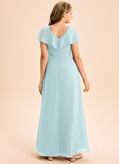 Azazie Lainey Junior Mist A-Line with Pockets Chiffon Dress image2