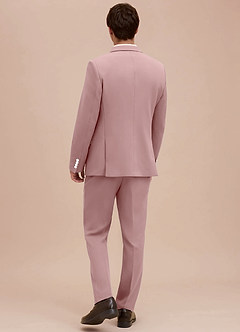 front Ethan Dusty Rose Refined Weave Suit