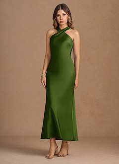 Xanthe Olive Green Maxi Dress image4
