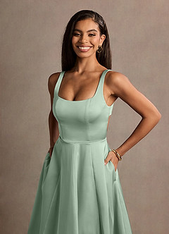 Charli Pistachio Open Back Midi Dress image4