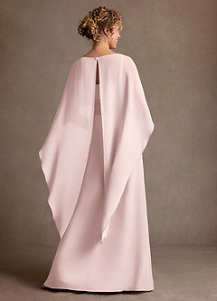 Azazie Marilla Mother of the Bride Dresses Blushing Pink A-Line Pleated Chiffon Dress image3
