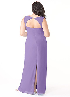 Azazie Flori Bridesmaid Dresses Tahiti Sheath Square Neckline Chiffon Dress image8