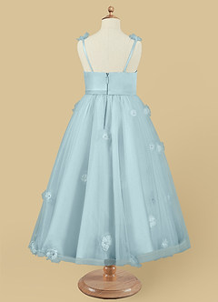 Azazie Doe Vendita Finale Abito A-Line in Tulle Pizzo Nebbia image5