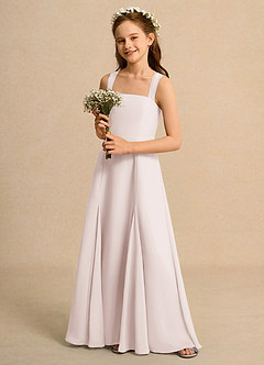 Azazie Tater Junior Formal Flower Girl Dresses Rose Petal A-Line Pleated Chiffon Dress image5