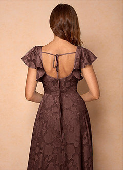 Anna Mocha Coco Ruffled Maxi Dress image7