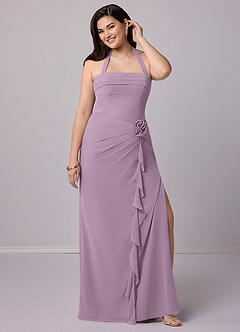 Barbie ♥ Azazie Bridesmaid Dresses Wisteria Sheath Strapless Chiffon Convertible Dress image12