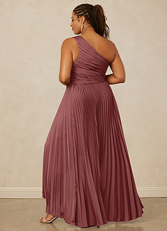 Christian Siriano Bridal for Azazie 1008 Bridesmaid Dresses Amethyst A-Line One Shoulder Stretch Satin Dress image14
