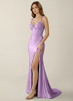 Sylvan Wisteria V-neck Hot Rhinestones Corset Prom Dress image3