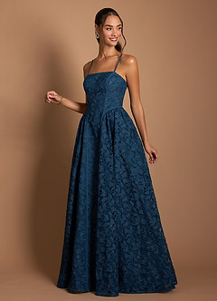 Vestido Azul Marino Largo Jemia image4